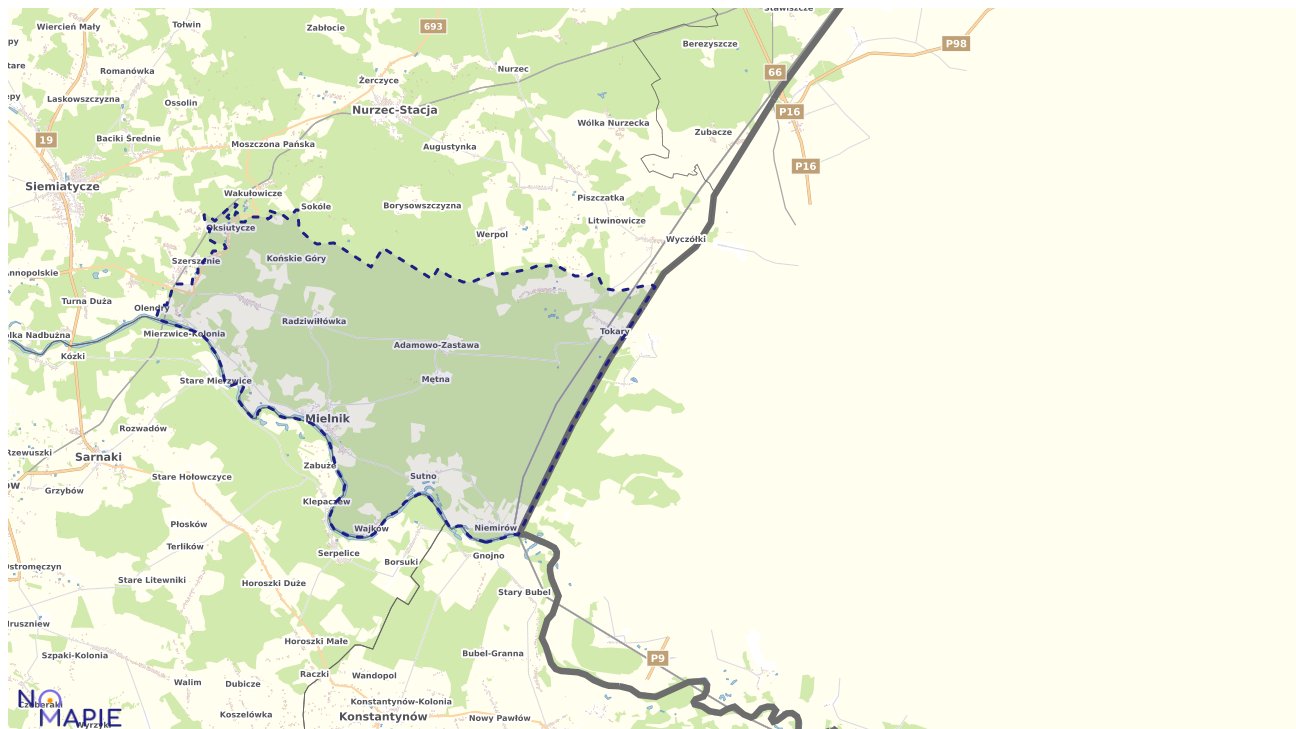 Mapa uzbrojenia terenu Mielnika